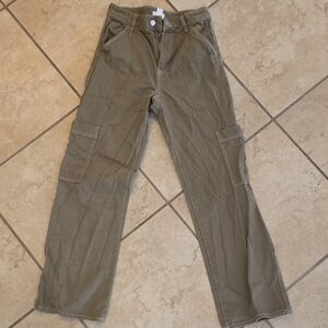 H&M Women's Khaki Cargo Pants